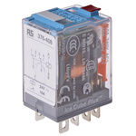 Releco Plug In Power Relay, 24V ac Coil, 10A Switching Current, DPDT