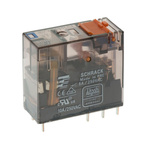 TE Connectivity PCB Mount Power Relay, 24V dc Coil, 8A Switching Current, DPDT