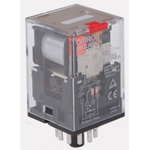 Omron PCB Mount Power Relay, 110V ac Coil, 10A Switching Current, 3PDT