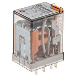 Finder Plug In Power Relay, 24V ac Coil, 10A Switching Current, DPDT