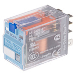 Releco PCB Mount Power Relay, 24V dc Coil, 6A Switching Current, DPDT
