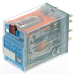 Releco Plug In Latching Power Relay, 24V ac Coil, 5A Switching Current, DPDT