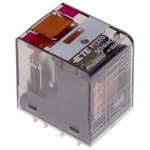 TE Connectivity Plug In Power Relay, 230V ac Coil, 12A Switching Current, DPDT