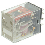 Omron Plug In Power Relay, 120V ac Coil, 10A Switching Current, DPDT