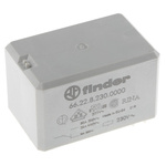 Finder PCB Mount Power Relay, 230V ac Coil, 30A Switching Current, DPDT