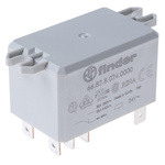 Finder Flange Mount Power Relay, 24V ac Coil, 30A Switching Current, DPDT