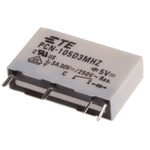 TE Connectivity PCB Mount Power Relay, 5V dc Coil, 3A Switching Current, SPST