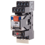 TE Connectivity DIN Rail Power Relay, 12V dc Coil, 6A Switching Current, 4PDT