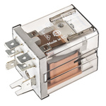 Finder Flange Mount Power Relay, 24V ac Coil, 20A Switching Current, DPST