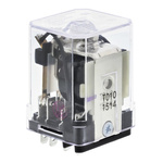 TE Connectivity Plug In Power Relay, 24V dc Coil, 10A Switching Current, 3PDT