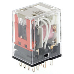 Omron Plug In Power Relay, 24V ac Coil, 5A Switching Current, 4PDT