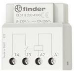 Finder Switch Box Power Relay, 12V ac Coil, 12A Switching Current, SPST