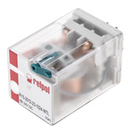 Relpol Plug In Power Relay, 24V dc Coil, 10A Switching Current, DPDT