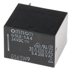 Omron PCB Mount Power Relay, 24V dc Coil, 10A Switching Current, SPST