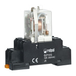 Relpol DIN Rail Power Relay, 253V ac Coil, DPDT, SPDT