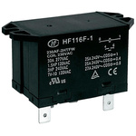 Hongfa Europe GMBH Flange Mount Power Relay, 230V ac Coil, 25A Switching Current, DPST