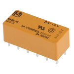 Panasonic PCB Mount Power Relay, 12V dc Coil, 3A Switching Current, 4PST-NO