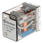Finder PCB Mount Power Relay, 24V dc Coil, 12A Switching Current, DPDT