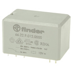 Finder PCB Mount Power Relay, 12V dc Coil, 30A Switching Current, DPDT