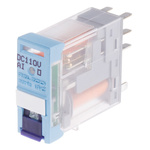 Releco PCB Mount Power Relay, 110V dc Coil, 15A Switching Current, DPDT