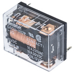 Omron PCB Mount Latching Power Relay, 5V dc Coil, 10A Switching Current, SPST