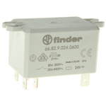 Finder Flange Mount Power Relay, 24V dc Coil, 30A Switching Current, DPST