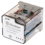Finder PCB Mount Power Relay, 24V dc Coil, 16A Switching Current, DPDT