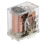 TE Connectivity Plug In Power Relay, 12V dc Coil, 5A Switching Current, 4PDT
