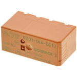 TE Connectivity PCB Mount Power Relay, 12V dc Coil, 12A Switching Current, SPST