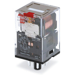 Omron Plug In Power Relay, 24V dc Coil, 10A Switching Current, DPDT