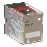 Omron Plug In Power Relay, 24V dc Coil, 10A Switching Current, DPDT