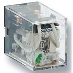 Omron PCB Mount Power Relay, 240V ac Coil, 10A Switching Current, DPDT