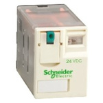 Schneider Electric Plug In Power Relay, 24V dc Coil, 3A Switching Current, 4PDT