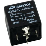 Durakool PCB Mount Power Relay, 12V dc Coil, 60A Switching Current, SPDT