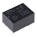 Omron PCB Mount Power Relay, 5V dc Coil, 8A Switching Current, DPST