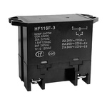 Hongfa Europe GMBH Flange Mount Power Relay, 24V dc Coil, 25A Switching Current, DPST