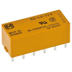 Panasonic PCB Mount Latching Power Relay, 12V dc Coil, 3A Switching Current, DPDT