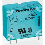 TE Connectivity PCB Mount Power Relay, 12V dc Coil, 5A Switching Current, SPDT