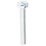 RS PRO, M3 Cheese Head, 20mm Steel Slot Bright Zinc Plated