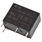 TE Connectivity PCB Mount Power Relay, 5V dc Coil, 5A Switching Current, SPST