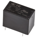 TE Connectivity PCB Mount Power Relay, 12V dc Coil, 10A Switching Current, SPST