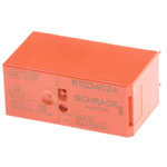 TE Connectivity PCB Mount Power Relay, 24V dc Coil, 16A Switching Current, SPST