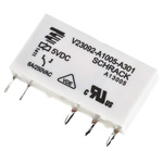 TE Connectivity PCB Mount Power Relay, 5V dc Coil, 6A Switching Current, SPDT