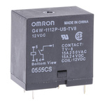 Omron PCB Mount Power Relay, 12V dc Coil, 15A Switching Current, SPST
