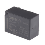Omron PCB Mount Power Relay, 12V dc Coil, 10A Switching Current, SPST