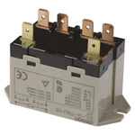 Omron Panel Mount Power Relay, 12V dc Coil, 25A Switching Current, DPST