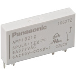 Panasonic PCB Mount Power Relay, 12V dc Coil, 6A Switching Current, SPST