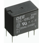 TE Connectivity PCB Mount Non-Latching Relay, 24V dc Coil, 1A Switching Current, SPDT