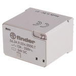 Finder Plug In Power Relay, 24V dc Coil, 12A Switching Current, 4PDT