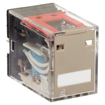 Omron Plug In Non-Latching Relay, 120V ac Coil, 5A Switching Current, 4PDT